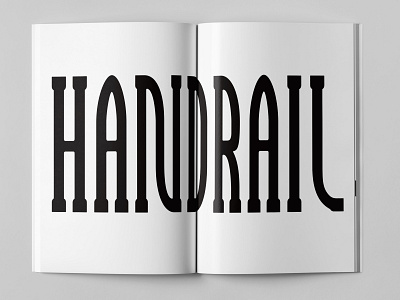 Handrail Typeface book font design graphic design typeface typeface design typeface designer