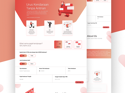 Perpanjang Pajak Online Website Concept design product design ui ui ux uidesign webdesign