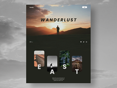 Wanderlust design parallax effect parallax website ui uidesign webdesign website