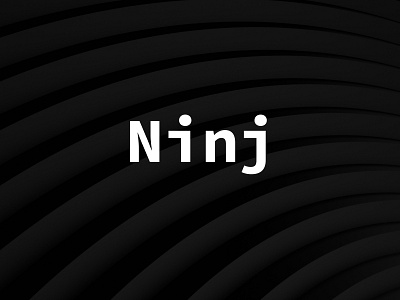 Ninj Logo Design black clear corporate design font i identity logo logotype man minimal ninj ninja online platform simple social style type typography