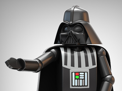 Darth Vader 3d character darth vader kiselev lego vader
