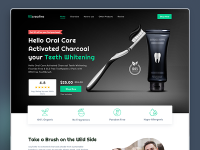 Product landing page