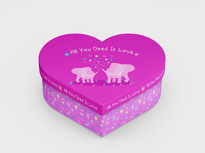 Heart gift box for St.Valentine's Day