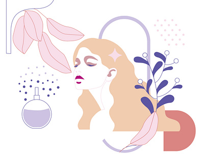 find yourself beauty delicate design graphic design health illustration illustrator nature shapes vector woman