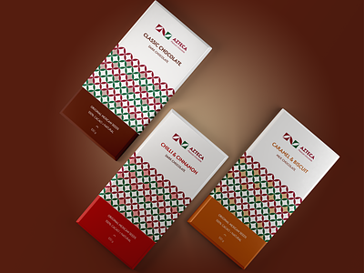 Packaging design for a chocolate company Azteca branding chocolate design elegant geometry graphic design illustrator product