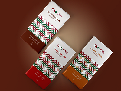 Packaging design for a chocolate company Azteca