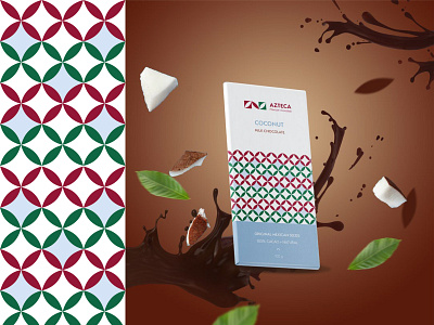 Key visual for a chocolate company Azteca branding chocolate design geometry graphic design illustration illustrator shapes vector