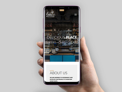 Eddy’s Bakery Mobile App Design abstract app app design application bakery branding cafe minimalistic mobile mockup online online shop responsive restaurant ui uiux web webdesign wordpress