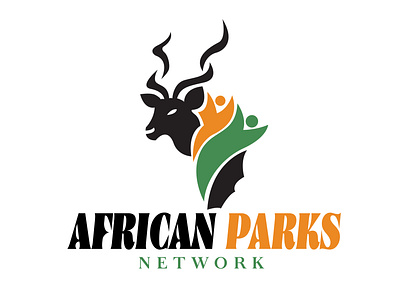 AFRICAN PARKS africa brand business creative custom deer flag flat logodesign minimal modern network park photoshop travel type unique vector versatile vintage