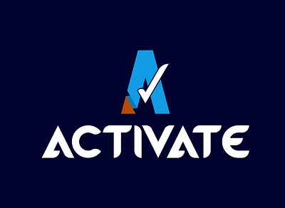 activate a logo a logo design action active background background design creative custom flat front front end design hand logo logos logotype minimal minimalist modern unique vactor