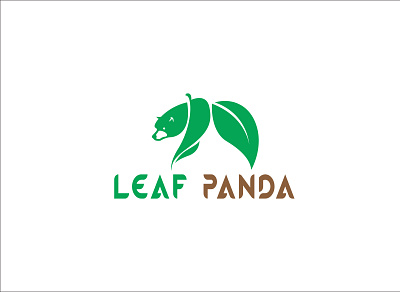 leaf panda creative custom flat flatminimalist logo logodesign minimal minimalist modern vactor