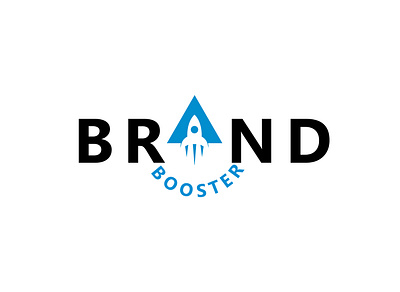 BRAND BOOSTER creative custom flat flatminimalist logo logodesign logos minimal minimalist modern vactor