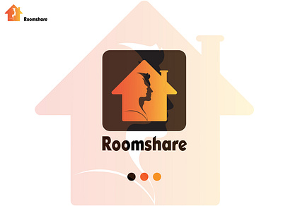 roomshare app creative design flat flatminimalist icon logo logodesign modern redesign room share ui