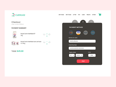 DailyUI 2 - Credit Card Checkout