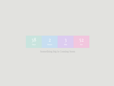 DailyUI Day14 - Countdown Timer 014 colorful countdown countdown timer dailyui dailyuichallenge design flat illustration minimal ui