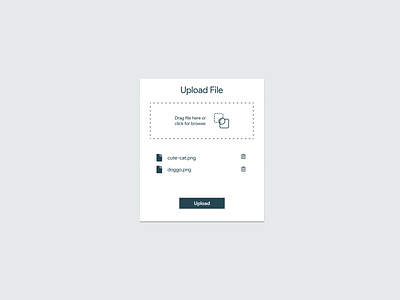 DailyUI Challenge 031 - File Upload 031 dailyui dailyuichallenge fileupload flat minimal ui web