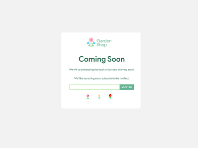 DailyUI Challenge 048 - Coming Soon 048 coming soon dailyui dailyuichallenge design flat minimal ui