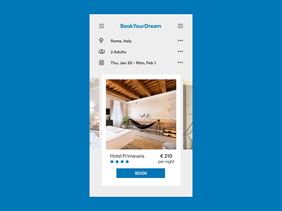 Daily UI Challenge 067 - Hotel Booking