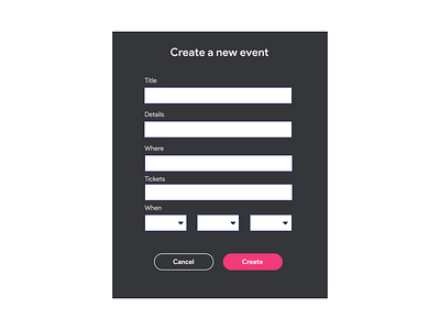 DailyUI Challenge 090 - Create New