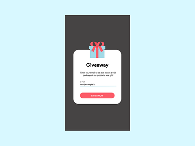 DailyUI Challenge 097 - Giveaway