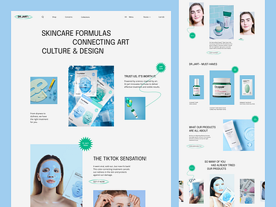 E-shop concept for Dr.Jart+ e commerce e shop skincare web webdesign веб веб дизайн