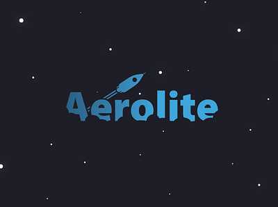 Aerolite Rocketship Logo design logo