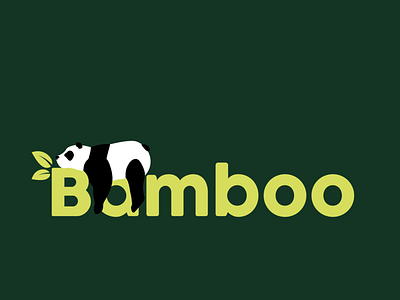 Bamboo panda logo bamboo branding dailylogochallenge design flat graphic design illustration illustrator logo panda vector