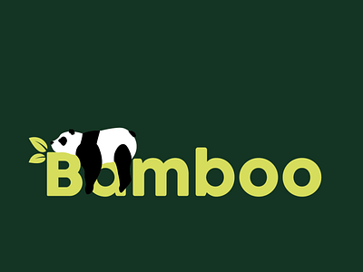 Bamboo panda logo