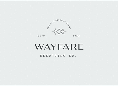 Wayfare Recording Co. | Primary Logo brand brand design branding design identity logo logo design