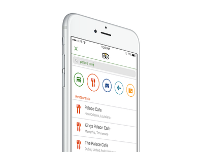 TripAdvisor iPhone Search Redesign (WIP) app ios iphone redesign travel trip tripadvisor ui ux vacation