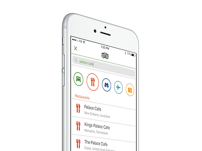 TripAdvisor iPhone Search Redesign (WIP)