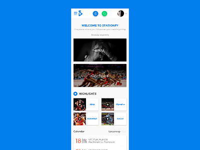 Stationfy Homepage for Mobile