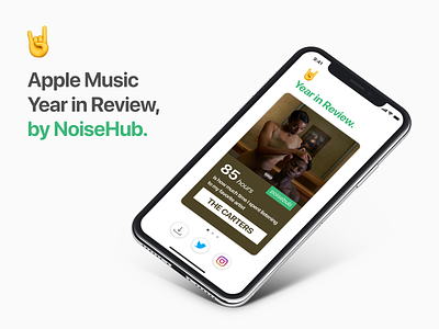 Apple Music Year in Review app apple apple music music noisehub review ui ux wrapped year year in review