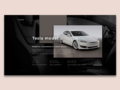 Tesla car clean minimal modern page tesla ui web website
