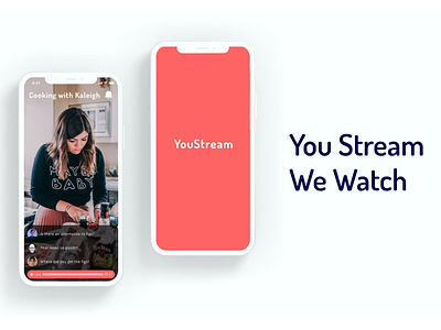 YouStream - UI Challenge mobile app mobile app design streaming ui ui challenge uidaily uidesign uidesigner video streaming videos