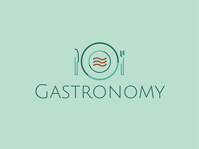 Gastronomy design icon illustration logo vector