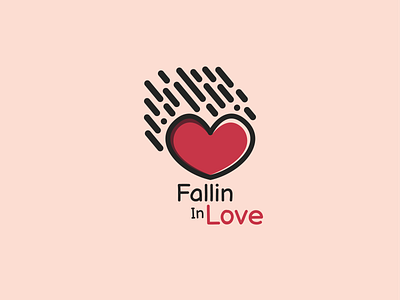 Fallin In Love design icon illustration logo vector