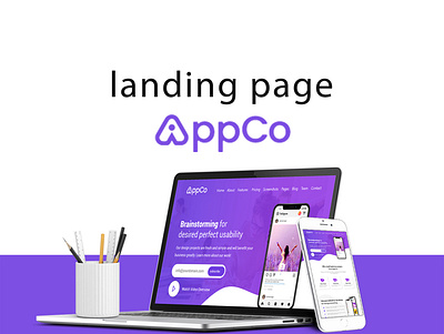 landing page design typography ui uidesign web web design