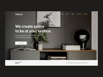 MOJO Architects – Website architecture design designer interior ui ux web web design