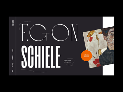 Egon Schiele – Portfolio Exploration I grid interaction layout motion portfolio typography web design website