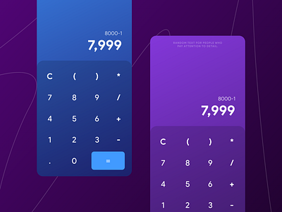 Color Themed Calculator