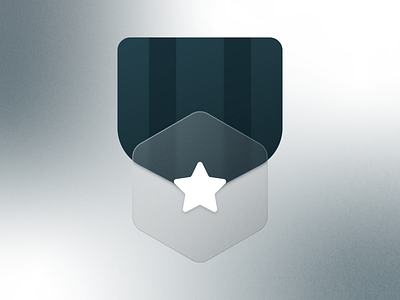 Badge Icon - Frosted Glass