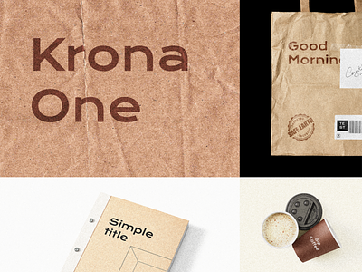 Krona One - Font Study