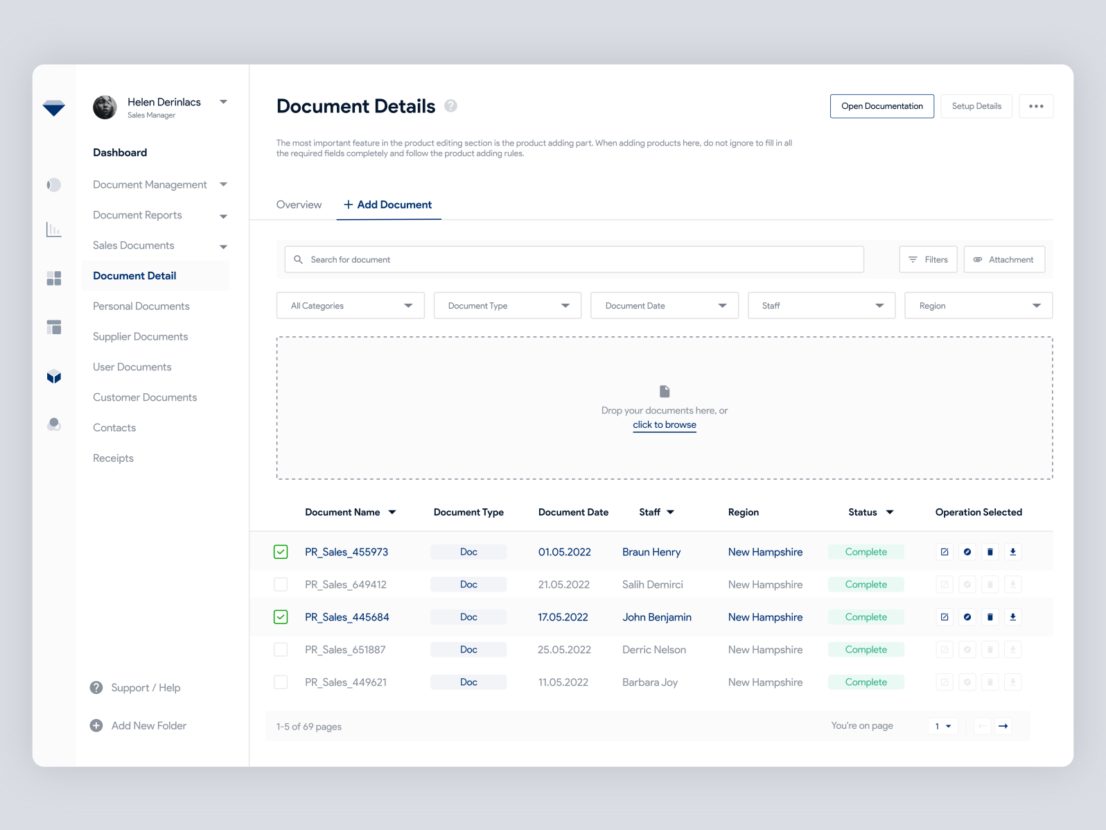 Dashboard - Document Details by Aakarsh B on Dribbble