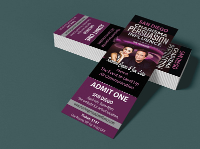 Ticket mockup branding design illustration logo