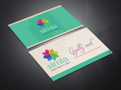 loyalty card mockup branding design illustration