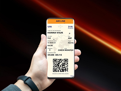 Boarding Pass Mockup