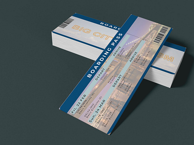 Boarding Pass mockup