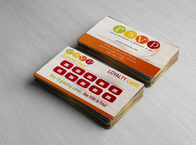 loyalty card mockup branding design illustration