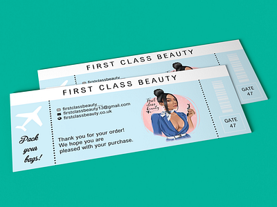 Boarding pass Mockup